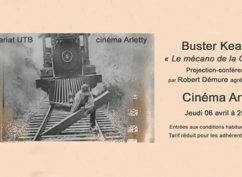 Buster Keaton, conférence-projection, par Robert Démure, agrégé d’Histoire, et film de Keaton