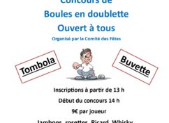 Concours de boules en doublette