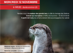 Balade découverte des indices de présence de la loutre d’Europe