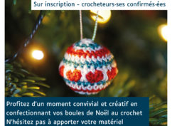 Atelier boules de Noël au crochet