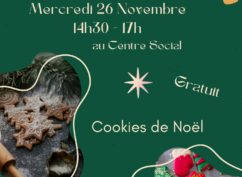 Atelier pâtisserie – Cookies de Noel