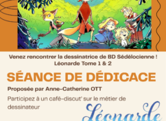 Dédicace et café-discut’ Anne-Catherine OTT dessinatrice BD Léonarde à la Micro-Folie de Saulieu Samedi 6 décembre – Fête des Sapins