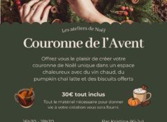 Atelier de Noël – Couronne de l’Avent
