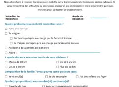 Questionnaire mobilité