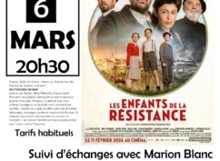 Ciné-discut&rsquo; « LES ENFANTS DE LA RÉSISTANCE »