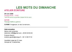 LES MOTS DU DIMANCHE