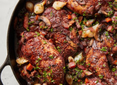 Coq au vin à emporter