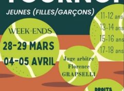 Tournoi de tennis jeunes