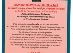 Découvrir ce que disent les vestiges du passé vézelien