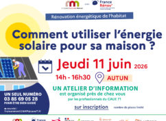 Atelier d&rsquo;information : Comment utiliser l&rsquo;énergie solaire pour sa maison ?