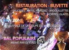 Fête Nationale – Retransmission de la demi-finale de la Coupe du Monde de Football