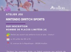 Atelier jeu – Nintendo Switch Sport