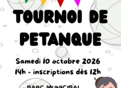 Tournoi de pétanque