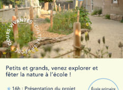 Cour Ouverte : porte ouverte de la cour d’école végétalisée de La Tagnière