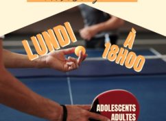 Entrainement de tennis de table